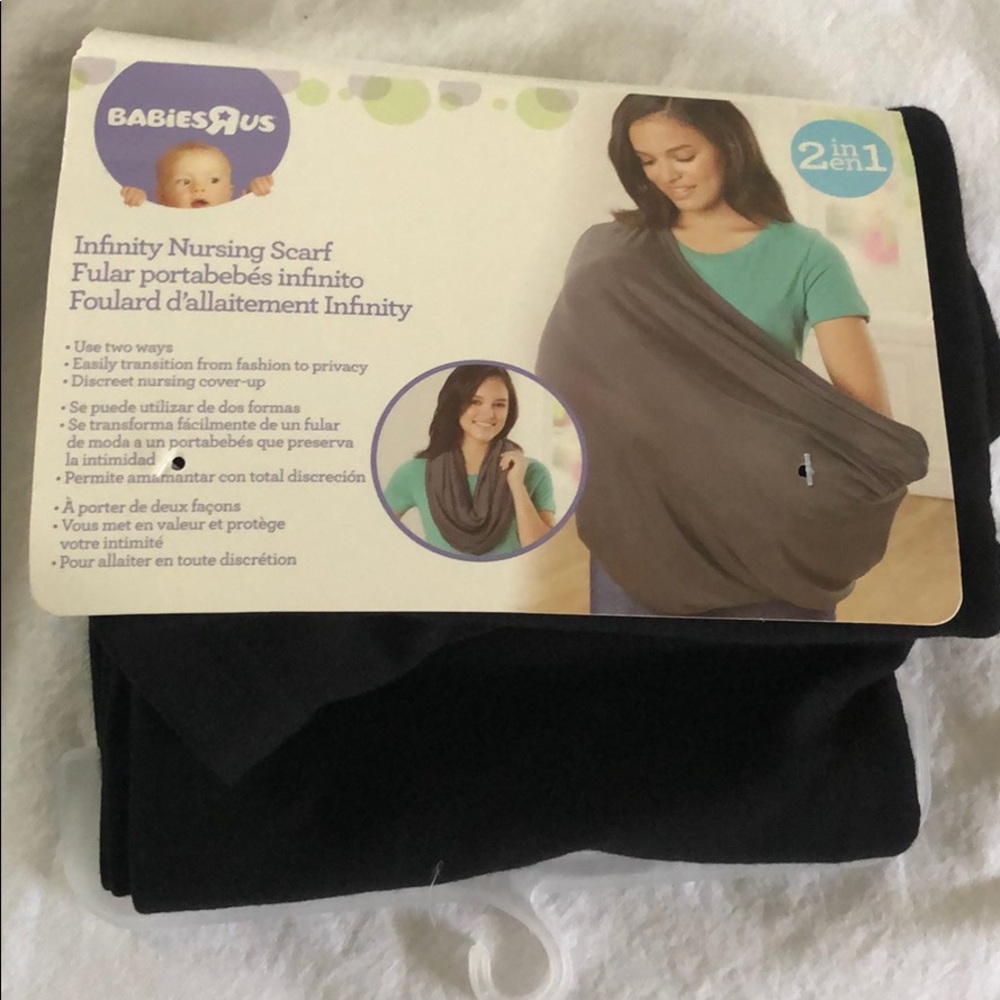 Infinity nursing scarf 2 in 1 black by babiesRus